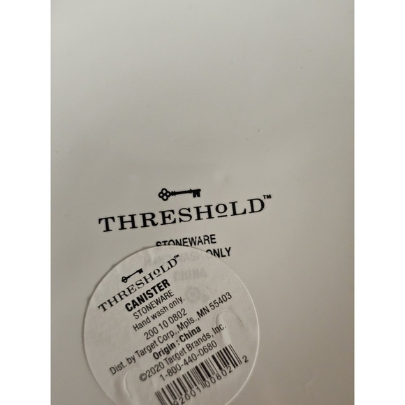 Threshold White Flour Stoneware Storage Container With Lid - Picture 4 of 4